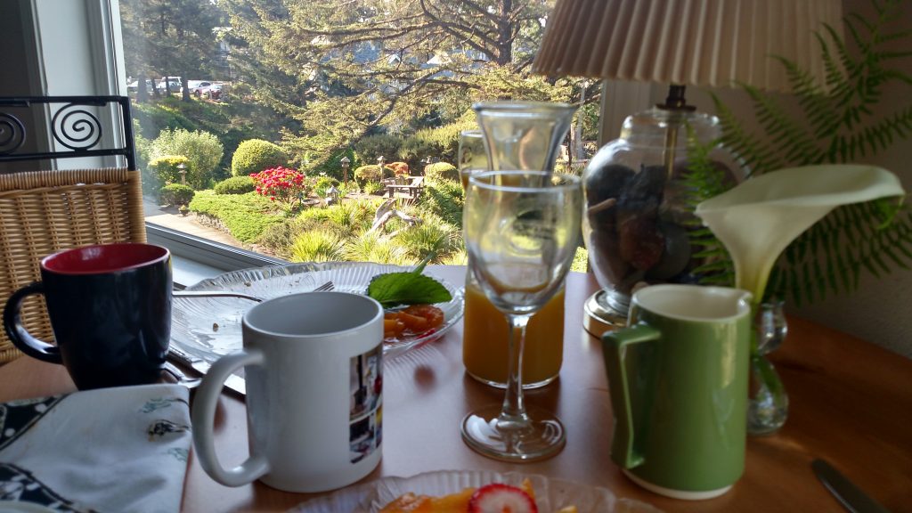 Breakfast Aftermath (with a view) - Tyee Lodge