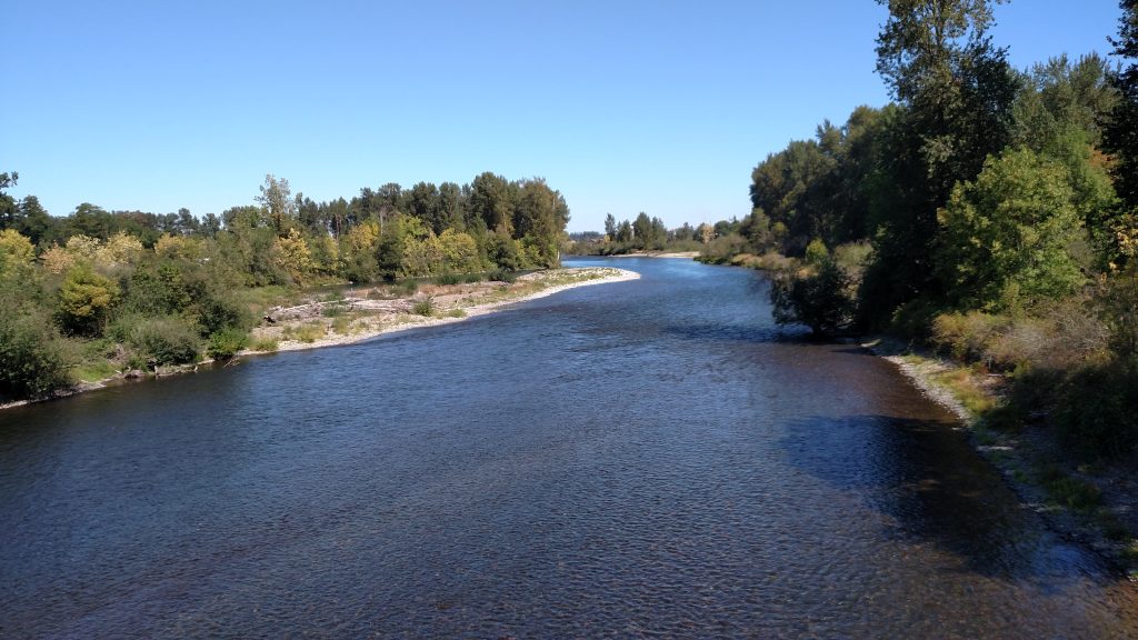 Santiam River along the CBBT